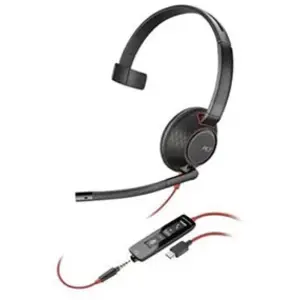 Comparateur de prix : HP Micro-casque Poly Blackwire 5210, Noir - Jack 3,5 mm, USB, USB-C