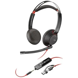 Comparateur de prix : Casque stéréo USB-C Poly Blackwire 5220 + prise 3,5 mm + adaptateur US...
