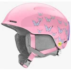 Smith - Glide JR MIPS - Casque ski enfant Matte Bright Pink Lofi Butterfly - XS (48 - 52 cm) pas cher