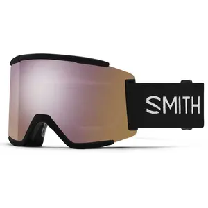 Smith Squad XL - Masque ski Black ChromaPop Blue Mirror Cat 3 + ChromaPop Storm Blue Sensor Mirror Cat 3 pas cher