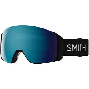 Smith 4D Mag - Masque ski Black ChromaPop Sun Blue Mirror + ChromaPop ...