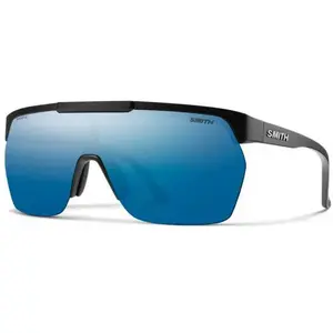 Lunettes smith xc matte black   ecran chromapop polarized blue mirror pas cher