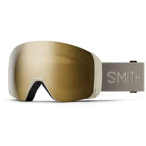 Comparateur de prix : Smith - Masque de ski - 4D Mag Xl Chalk / Chromapop Sun Black Gold Mirror  en Silicone - Gris