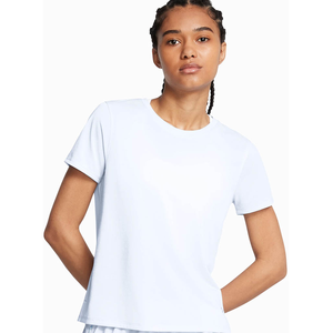 Maillot manches courtes under armour launch bleu femme pas cher