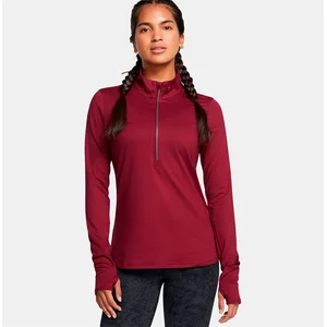 Sweatshirt Under Armour Qualifier Run Half Zip rouge grenat femme - LVendu parspartoo