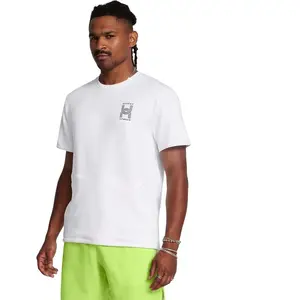 Under Armour Run Anywhere Maillot De Course Hommes - Blanc , Vert, Taille L pas cher