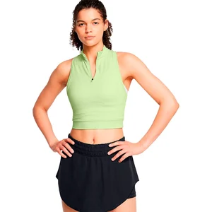 Under Armour Run Anywhere Crop Maillot De Course Femmes-Vert, Taille L pas cher