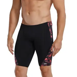 Maillot de bain TYR Durafast Elite Blade Splice Jammer noir rouge - 28 pas cher