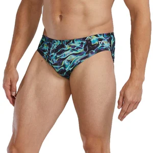 Maillot de bain TYR Durafast Elite Brief Energia noir bleu ciel - 28 pas cher