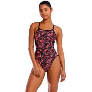 TYR Durafast Elite Diamondfit Maillot de bain pour femme Rouge/Energia