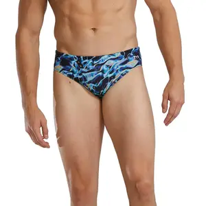 Comparateur de prix : Maillot de bain TYR Durafast Elite Brief Energia bleu noir - 30