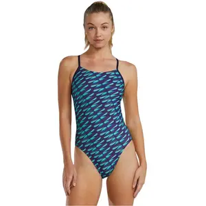 Comparateur de prix : Maillot de bain TYR Durafast Elite Cutoutfit bleu femme - 36