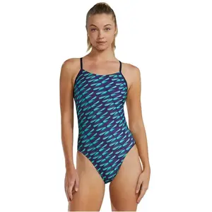 Maillot de bain TYR Durafast Elite Cutoutfit bleu femme - 38 pas cher