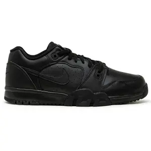 Nike - Baskets en Cuir Cross Trainer Low noires 40,5 pas cher