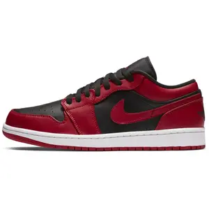 Chaussure Air Jordan 1 Low pour Homme - Rouge 41 553558-606 pas cher