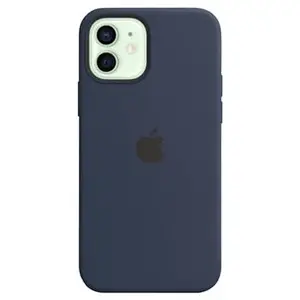 APPLE iPhone 12 | 12 Pro Coque en Silicone avec MagSafe - Bleu Marine pas cher