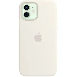 Apple Coque en Silicone avec MagSafe (pour iPhone 12, 12 Pro) - Blanc pas cher