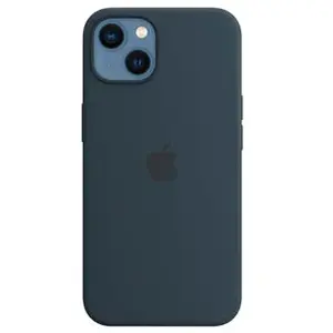 Apple Coque en silicone avec MagSafe (pour iPhone 13) - Bleu Abysse pas cher