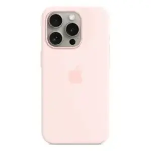 Comparateur de prix : Apple Coque en silicone avec MagSafe pour iPhone 15 Pro Rose pâle
