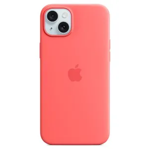 Comparateur de prix : Apple Coque en silicone avec MagSafe pour iPhone 15 Plus Goyave