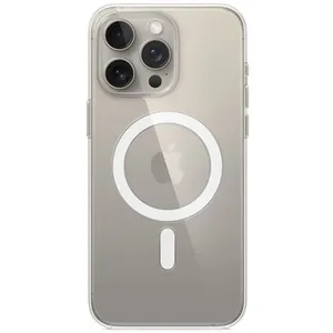 Comparateur de prix : Apple Coque en silicone avec MagSafe pour iPhone 15 Pro Max Transparent