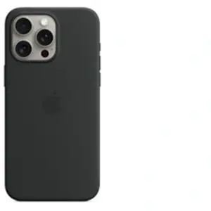 Apple - Coque pour iPhone 15 Pro Max - silicone - noir - avec MagSafe pas cher