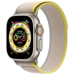 Apple Watch Ultra GPS+Cell 49mm Yellow/Beige Trail Loop S/M pas cher