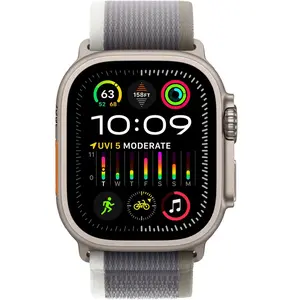 Apple watch ultra 2 49mm grüngrau trail loop - sm 0194253831044 pas cher
