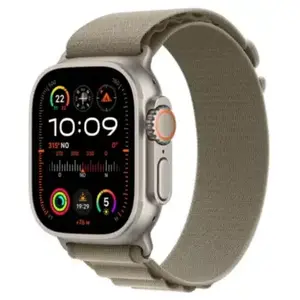 Apple Watch Ultra 2 Titanium bracelet Boucle Alpine olive - Medium pas cher