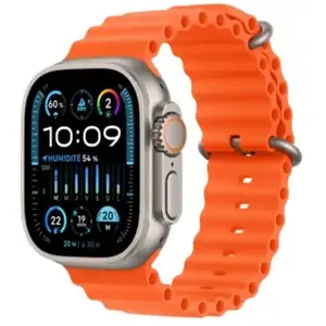 Comparateur de prix : Montre connectée Watch Ultra 2 Titane Ocean bracelet orange
