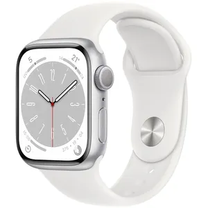 Montre connectée APPLE WATCH 41MM Alu Argent/Blanc Series 8 TU pas cher