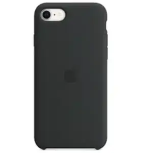 Apple Coque en silicone pour iPhone SE 3ème génération Minuit pas cher