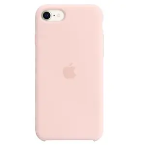 Apple Coque en silicone pour iPhone SE 3ème génération Rose craie pas cher