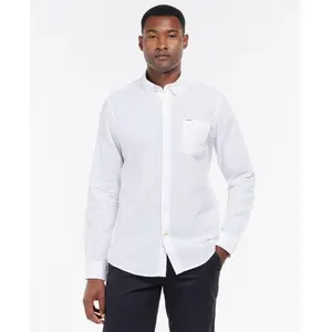 Barbour Nelson Tailored Shirt - Chemise homme White L pas cher