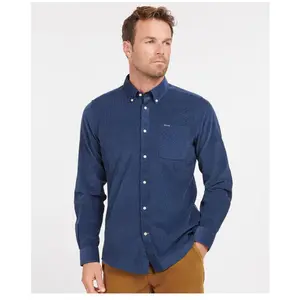 Barbour - Ramsey Tailored Checked Shirt - Chemise homme Dark Denim - X... pas cher