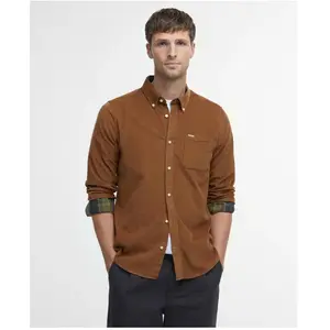 Barbour Ramsey Tailored Checked Shirt - Chemise homme Sandstone L pas cher
