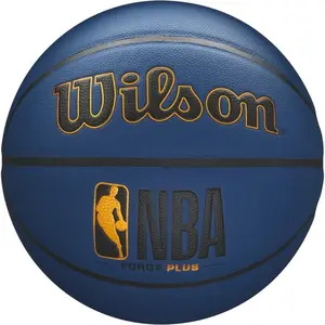 Comparateur de prix : Wilson NBA Forge Plus WTB8102XB Ballon de Basketball Unisexe, Bleu Marine, 7 EU