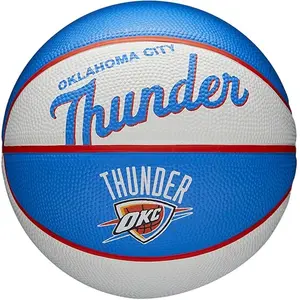 WILSON Mini ballon NBA Retro Oklahoma City Thunder Bleu Taille 3 WTB32XBOK pas cher