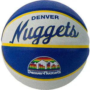 Wilson Mini Ballon de Basket TEAM RETRO, DENVER NUGGETS, Extérieur, Ca...Vendu paramazon