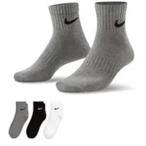 Comparateur de prix : Nike Everyday Lightweight Ankle 3 Paires Des Chaussettes multicolore M