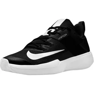 Nike Homme Nikecourt Vapor Lite Men's Clay Court Tennis Shoes, Black/White, 47 EU Étroit pas cher