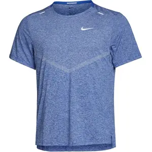Nike Men's Shirt M NK DF Rise 365 SS, Game Royal/HTR/Reflective Silv, CZ9184-482, L