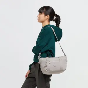 Comparateur de prix : Kipling Sac D'épaule Art Mini Grey Gris Petit Femme 100% Polyamide