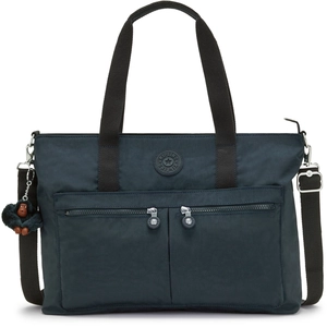 Kipling Fourre Tout Natalie True Blue Tonal Bleu Grand Femme 100% Poly...Vendu parkipling