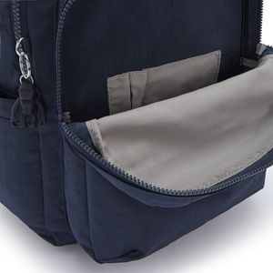 Comparateur de prix : Kipling Sac À Dos Seoul Blue Bleu 2 Grand Femme 100% Polyamide
