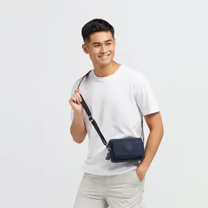Comparateur de prix : Kipling Sac Bandoulière Abanu Blue Bleu 2 Petit Femme 100% Polyamide