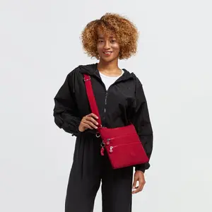 Comparateur de prix : Kipling ALVAR Sac à bandoulière de taille moyenne, Red Rouge (Rouge)