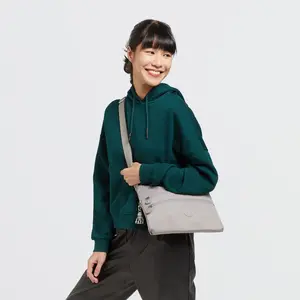 Comparateur de prix : Kipling ALVAR Sac à bandoulière de taille moyenne, Grey Gris (Gris)