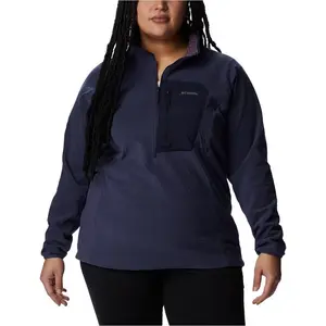 Columbia W Outdoor Tracks 1/2 Zip bleu marine S pas cher