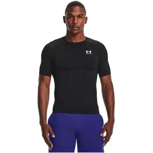 Comparateur de prix : T-shirt Under Armour HeatGear Compression manche courte noir blanc - L